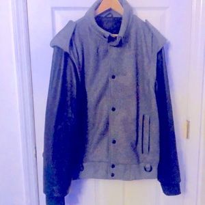 Men's Leather Varsity Jacket Public School